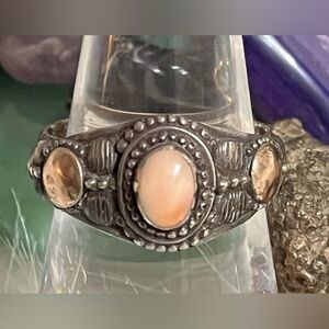 Native Peach Coral Ring